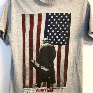 Johnny Cash American Flag T-Shirt
